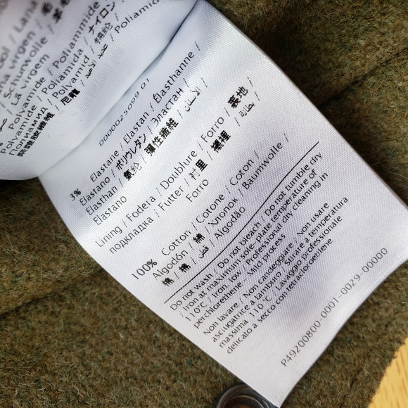 Valentino Star Motif Wool Olive Green Jacket - Picture 10 of 16